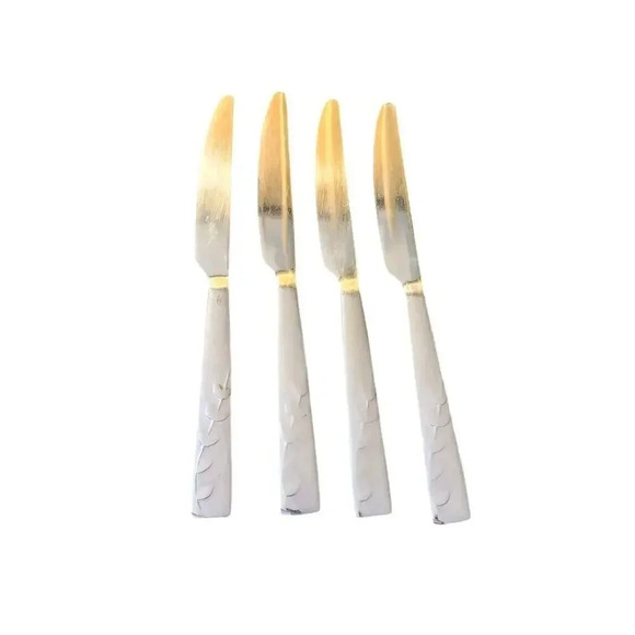 CAMBRIDGE Flatware Ivy Leave 22 Piece Fork Spoons Butter Knives Set Not Complete - Picture 2 of 8